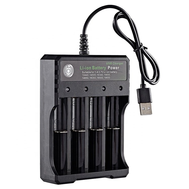 Smart Charger usb Cable Wholesale for Bmax brand Wireless Chargers Adapters 3.7V Li ion 14500 18650 Battery Charger 4 Slots 04U