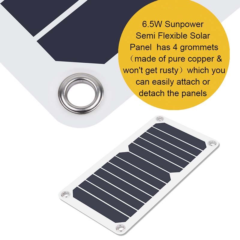 Factory Promotion Portable mini 6w 6v 10w 15w solar panels outdoor camping hiking solar charger USB waterproof solar panel