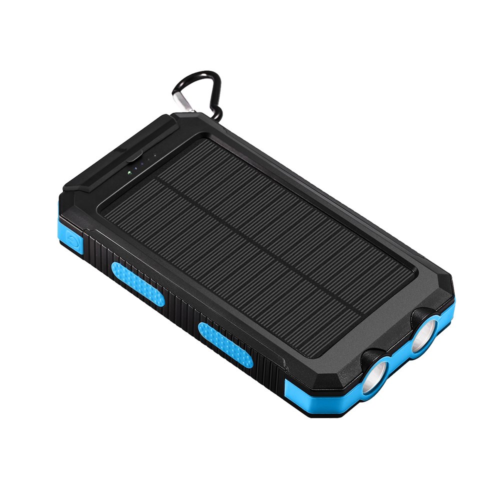Trending Products 2024 New Arrivals Compass Outdoors Waterproof Portable High Capacity 10000mAh Ultrathin Solar Power Banks