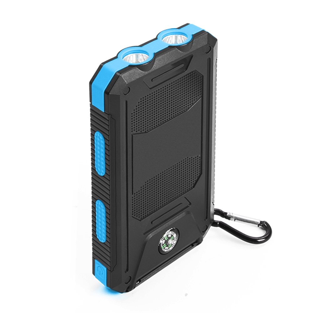 Trending Products 2024 New Arrivals Compass Outdoors Waterproof Portable High Capacity 10000mAh Ultrathin Solar Power Banks