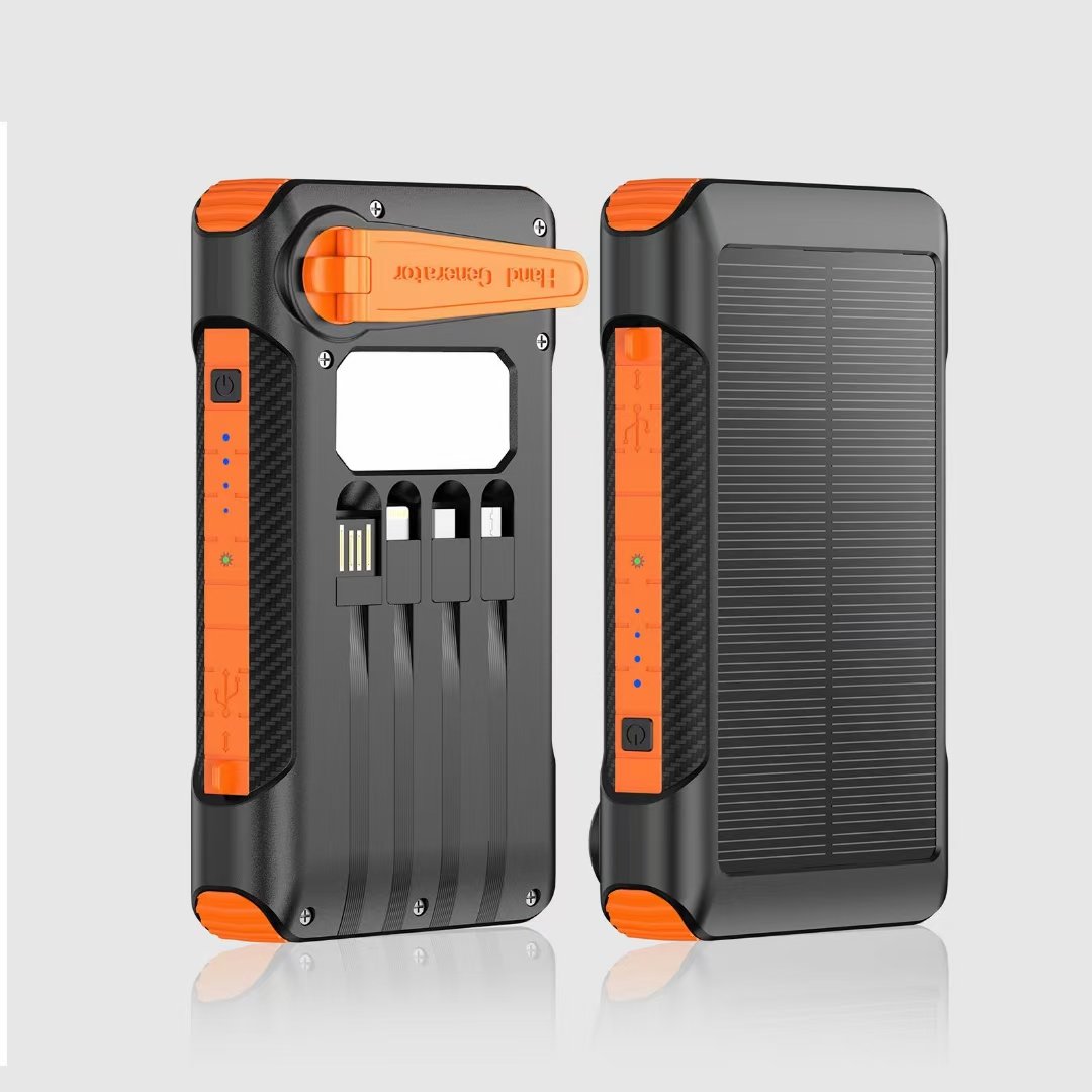 2024 new arrivals trending products outdoors portable solar power bank 20000mah power supplies powerbank