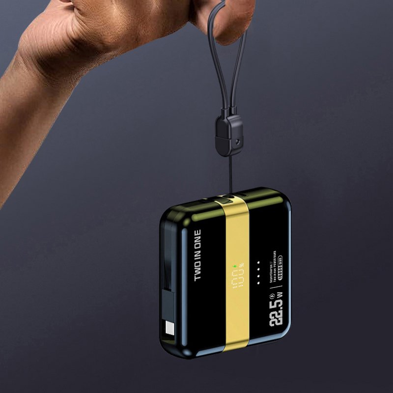 2024 New Products 10000Mah Mobile 2-In-1 Quick Charger Solar Abs Alloy Light Pvc Power Banks & Power Station Mini Power Bank