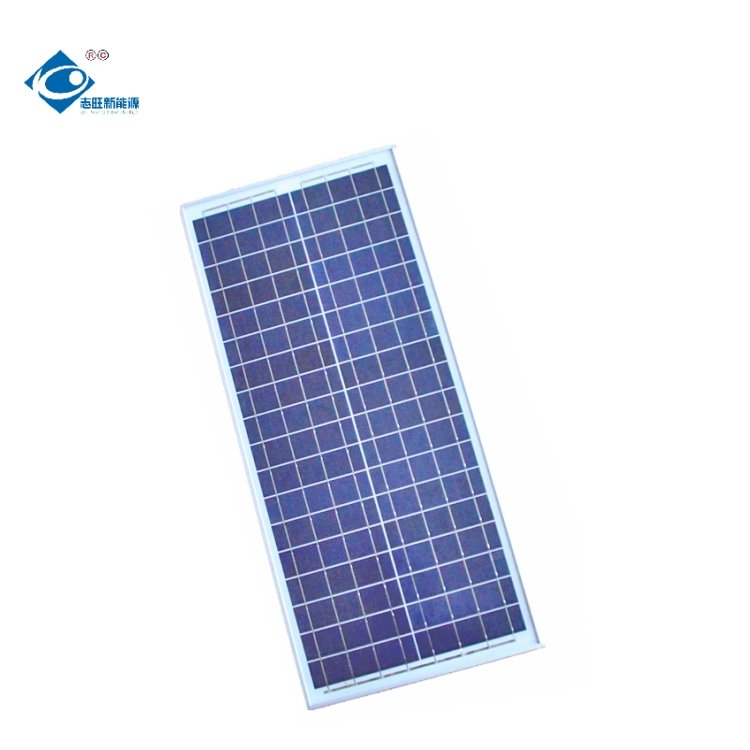 Zhiwang 35W Poly Silicon Laminated Solar Panel 18V Outdoor Portable Solar Panel Charger ZW-35W-18V Aluminium Frame Solar Panels