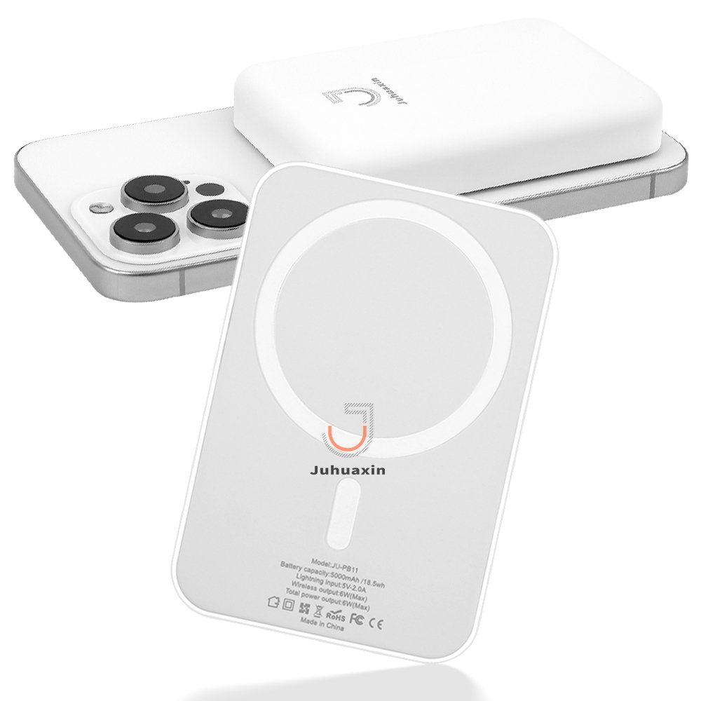 5000mAh 18W Compact and Portable High Quality No Overheating Strong Electromagnetic Attraction Charger Wireless Power Bank