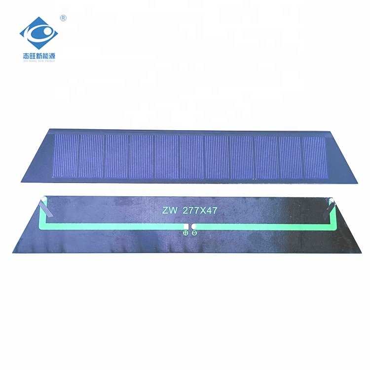 5.5V ETFE/PET Solar Photovoltaic Panels ZW-27747 Strip PET Solar Photovoltaic Panel 1.5W Portable Solar Panel Charger