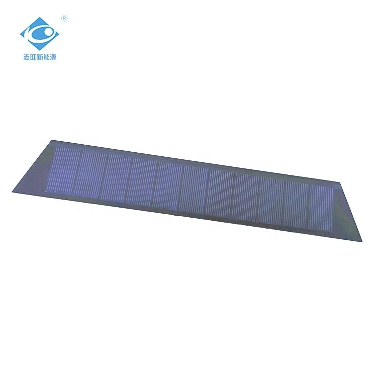 5.5V ETFE/PET Solar Photovoltaic Panels ZW-27747 Strip PET Solar Photovoltaic Panel 1.5W Portable Solar Panel Charger