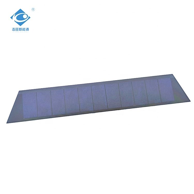 5.5V ETFE/PET Solar Photovoltaic Panels ZW-27747 Strip PET Solar Photovoltaic Panel 1.5W Portable Solar Panel Charger