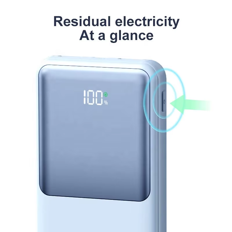 Portable Charger with Built-in Cables, 10000mAh 20000mAh Power Bank for iPhone, Slim Fast Charge USB C Battery Pack 22.5w pd20W