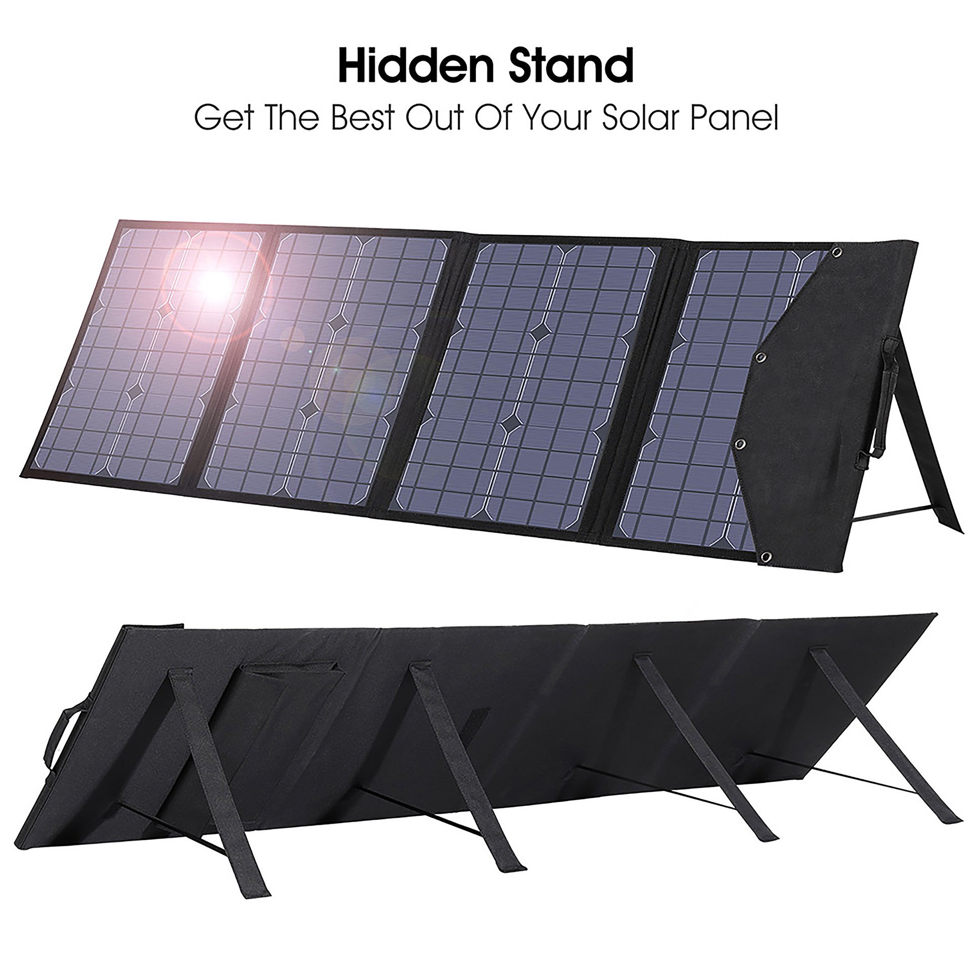 Solar Panel Portable Waterproof Flexible Foldable Solar Panel 120w Solar Panel Solar Charger Camping for Portable Power Station