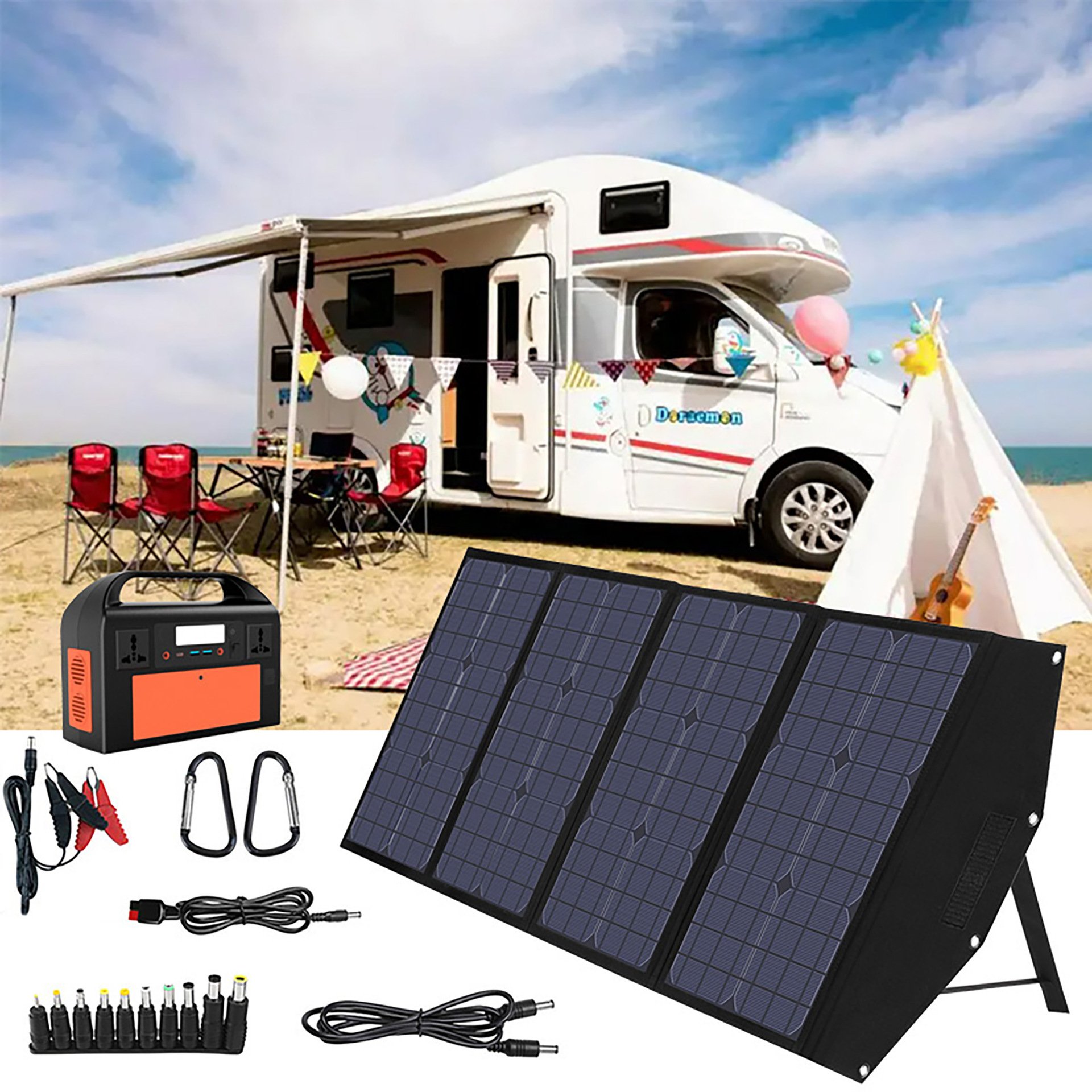 Solar Panel Portable Waterproof Flexible Foldable Solar Panel 120w Solar Panel Solar Charger Camping for Portable Power Station