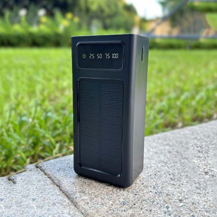 2024 Hot Selling Products 10000mAh 20000mah Large Capacity Portable Solar Power Bank with LED Flashlight Power Banks for Outdoor