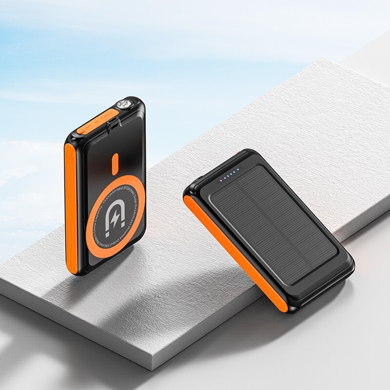 High Capacity 4000 and 5000 mAh solar powerbank Wireless Portable Solar Charger External Battery Pack Solar Power Bank