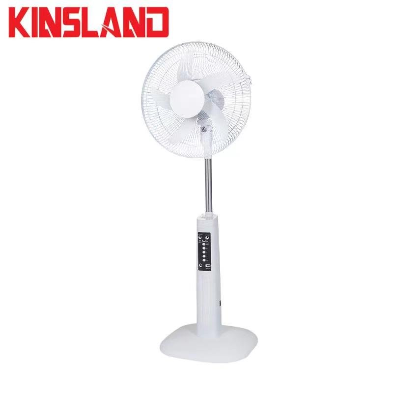 2023 New arrival 16 inches Brushless motor Solar rechargeable fan with led night light and solar panel charger