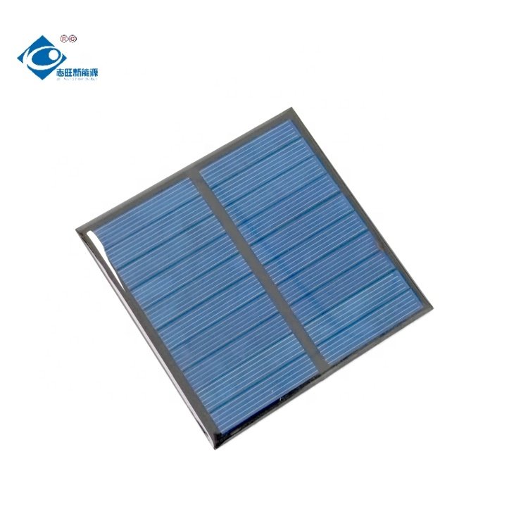 ZW-865865-5V Epoxy Resin Solar Panel 5V Poly 0.98W Lightweight Solar Panels Charger 190mA Customized Solar Panel