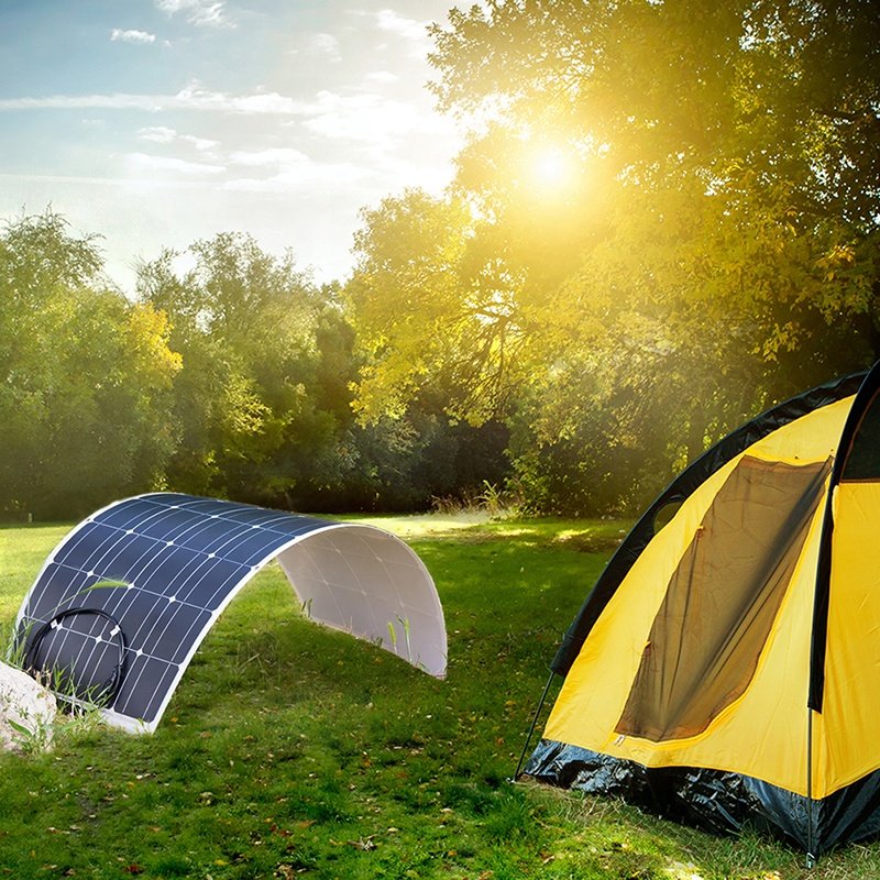 Dokio 400W Flexible Solar Panel kits with 30A 12V Charger Controller system Waterproof for Home Caravan Camping Boat RV Travel