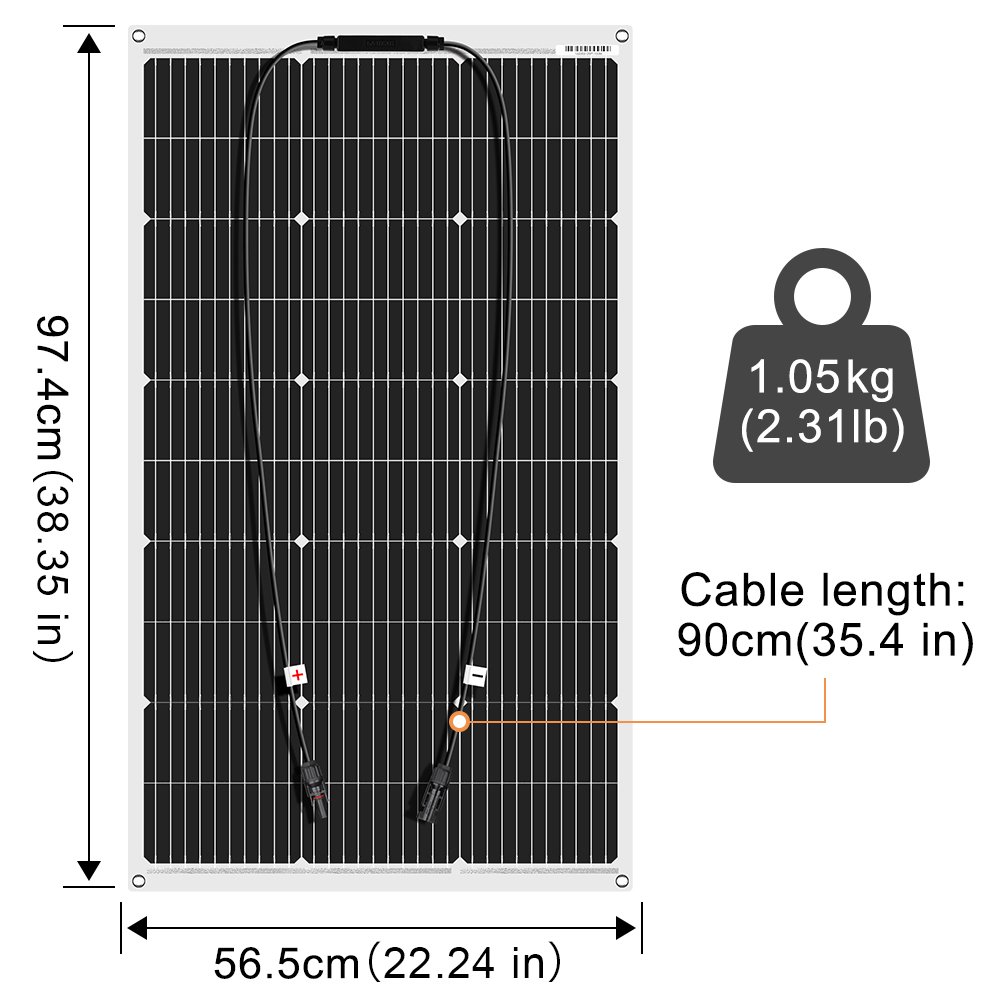 Dokio 400W Flexible Solar Panel kits with 30A 12V Charger Controller system Waterproof for Home Caravan Camping Boat RV Travel