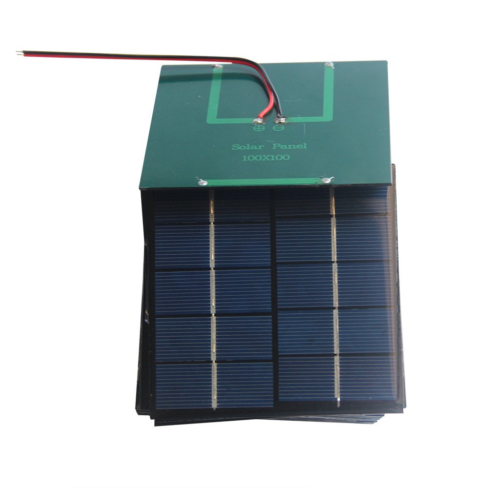 100*100MM Square Mini Solar Panels for DIY 3.7V-5V Battery Charger Small Size Solar Cell DIY Solar Toy Education Kits
