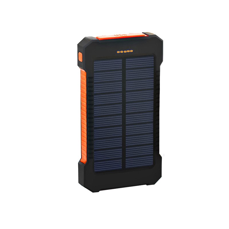 Ultra-Slim Dual USB Ports Solar Power Bank Charger Waterproof Li-Polymer Battery MAH Smart CE Certified Micro Portable Plastic
