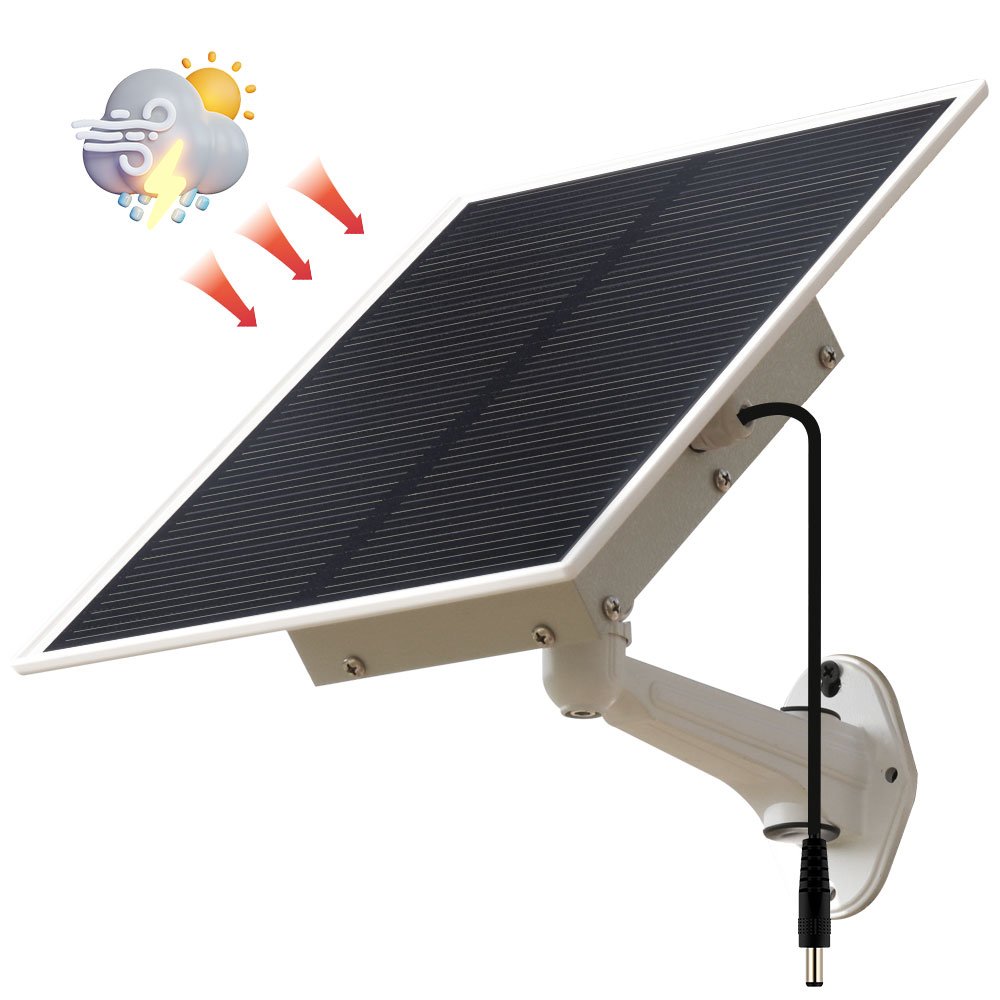 TecDeft 12v Solar Panel Kit With Battery 20000mah Outdoor Solar Charger Panel For Cctv Security outdoors camera