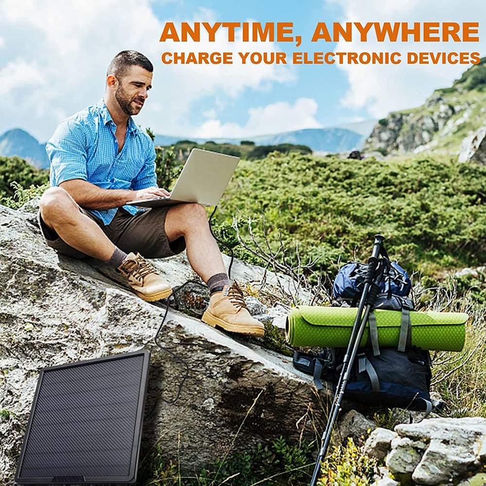 Outdoor solar panel 12V 10W 5V solar panel charger usb port with battery 25000MAh for wild security cctv hunting trail camera