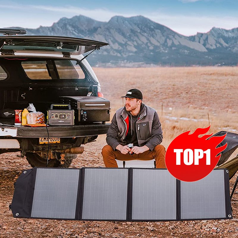 High Efficiency Monocrystalline Solar Cell Mini Portable 50W 100W Foldable Solar Panel Kit for Hiking Camping Battery Charger
