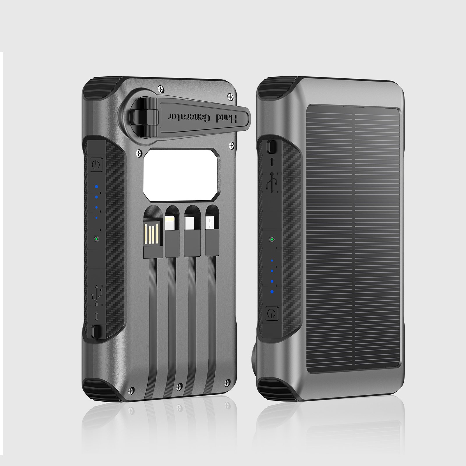 2022 Popular Products Solar Power Bank 10000mah Trending Innovation Solar Charger IP64 Waterproof Powerbank