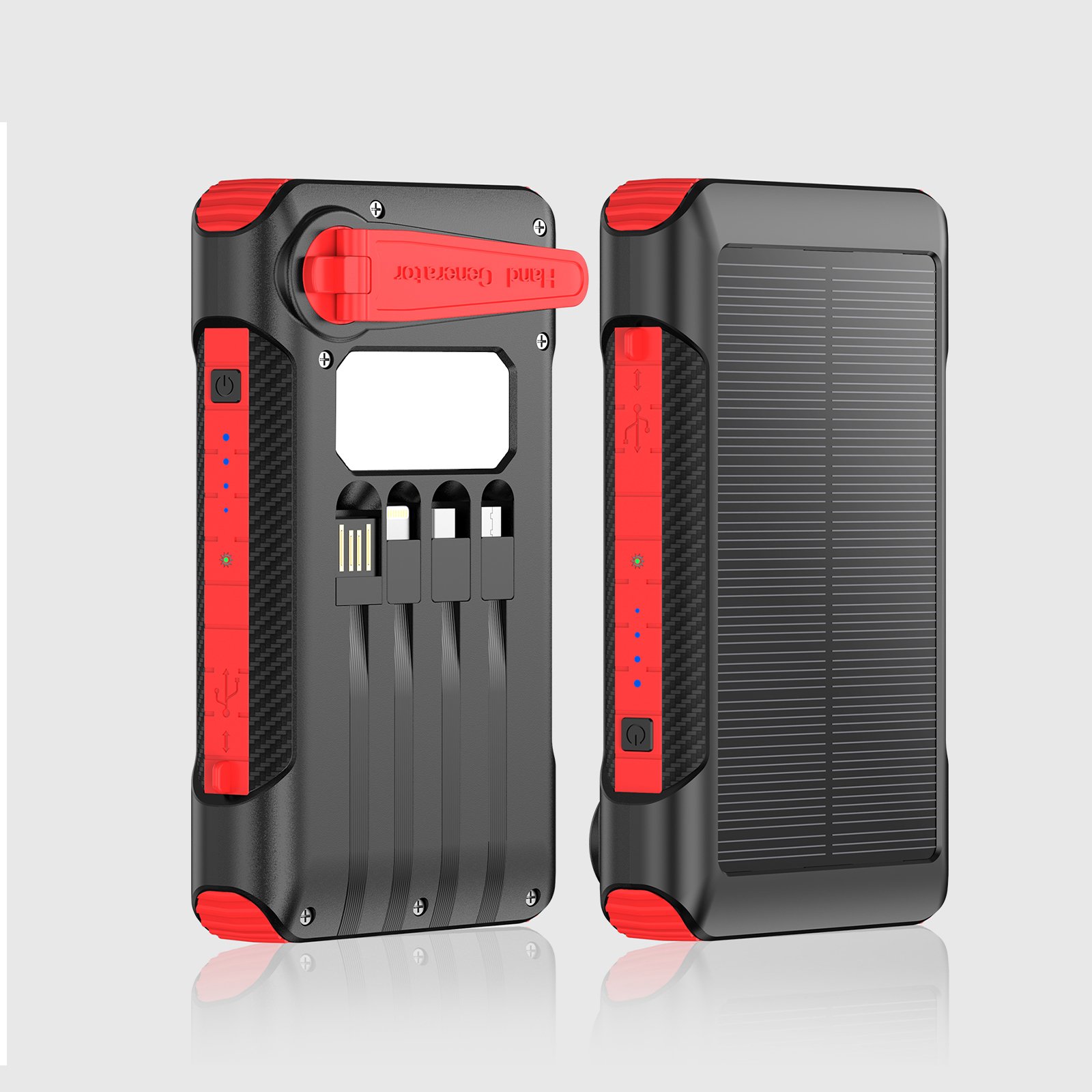 2022 Popular Products Solar Power Bank 10000mah Trending Innovation Solar Charger IP64 Waterproof Powerbank