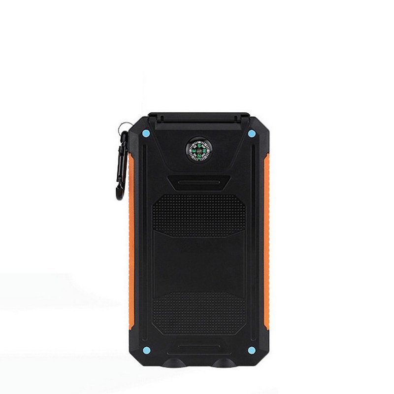 Waterproof Camping 20000Mah Solar Power Bank Solar Phone Charger External Backup Battery Pack with Dual USB Ports Power Bank