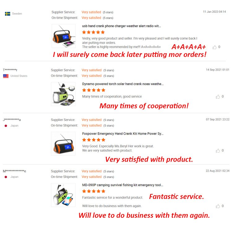 Factory Solar Light Weather Radio Mobile Charger 2000mAh Solar Panel Power Banks