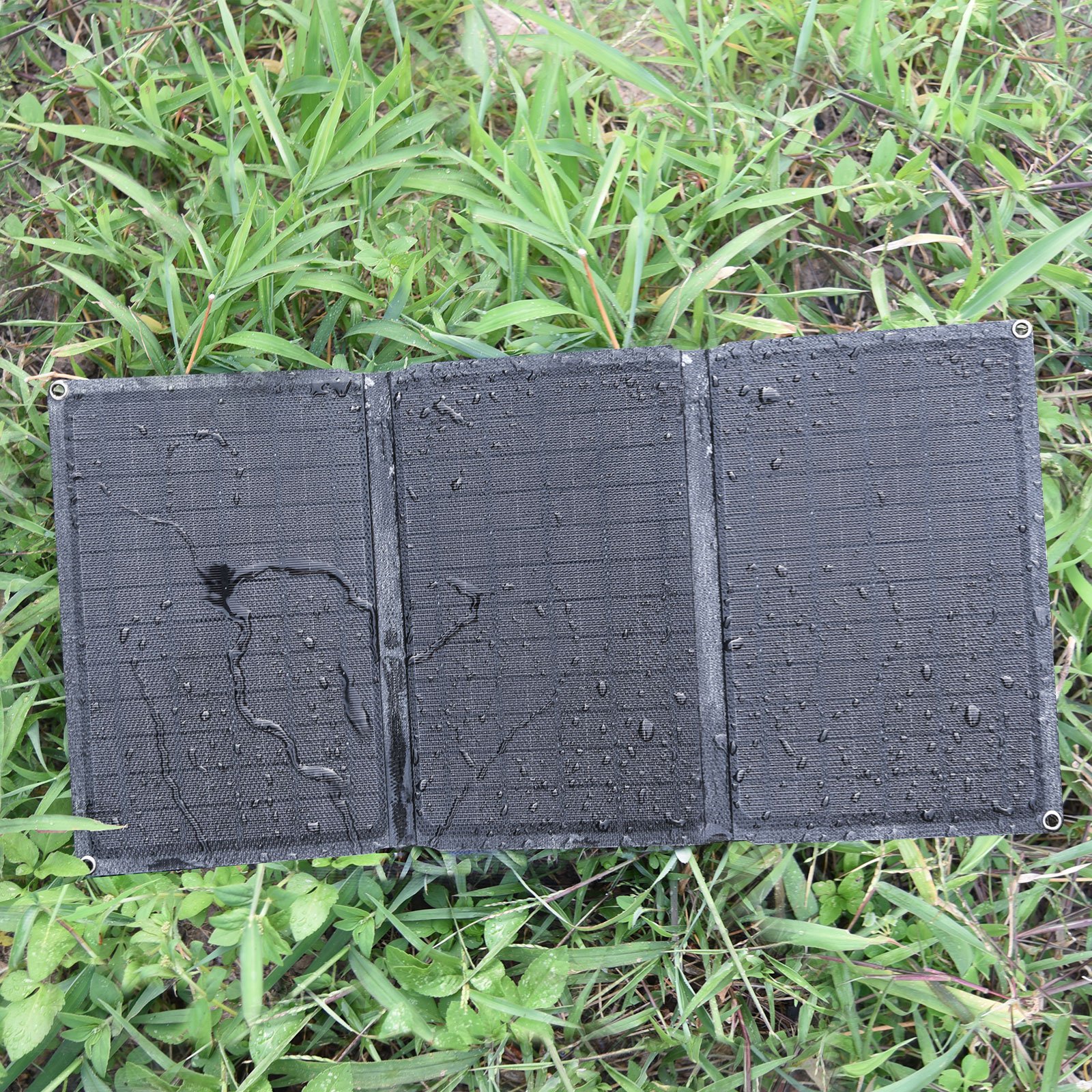 Soshine Solar Charger 20W Solar Panel with Dual USB Port Waterproof Foldable Camping Travel Charger