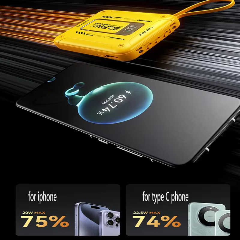 Portable Charger 10000mAh Power Banks Mobile Phone DualUSB Quick Charge 22.5w pd20w Power Bank 20000mAh with Digital Display