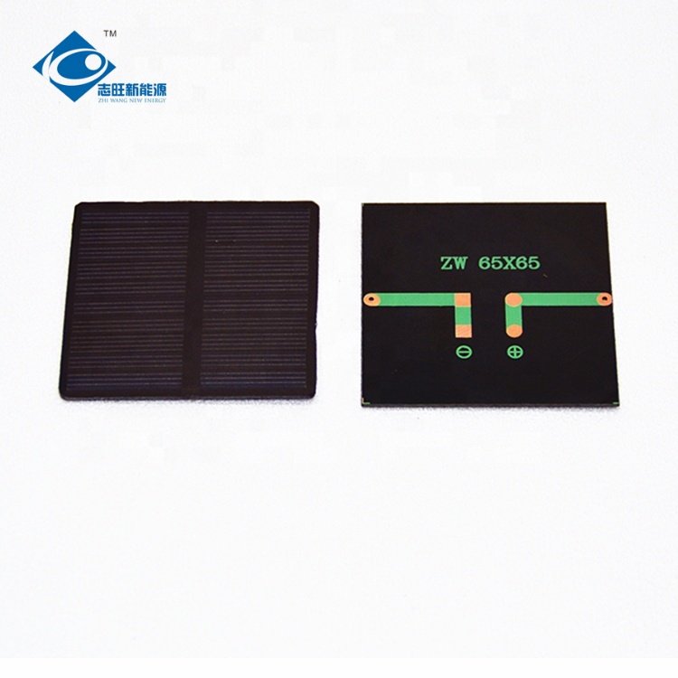 0.14A ZW-6565R-P Semi-Flexible Solar Panels 5V Customized Waterproof Solar Energy Panel 0.68W PET Solar Photovoltaic Panel