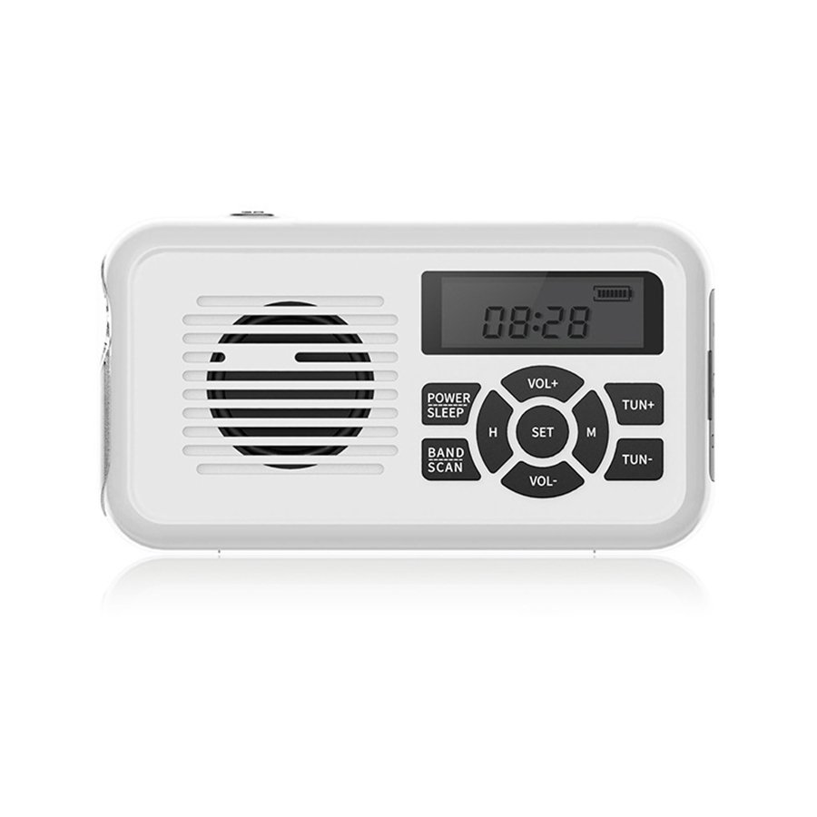 Portable Charger Emergency Hand-crank Generator All-band Radio Solar Rechargeable Flashlight Disaster Prevention Power Bank