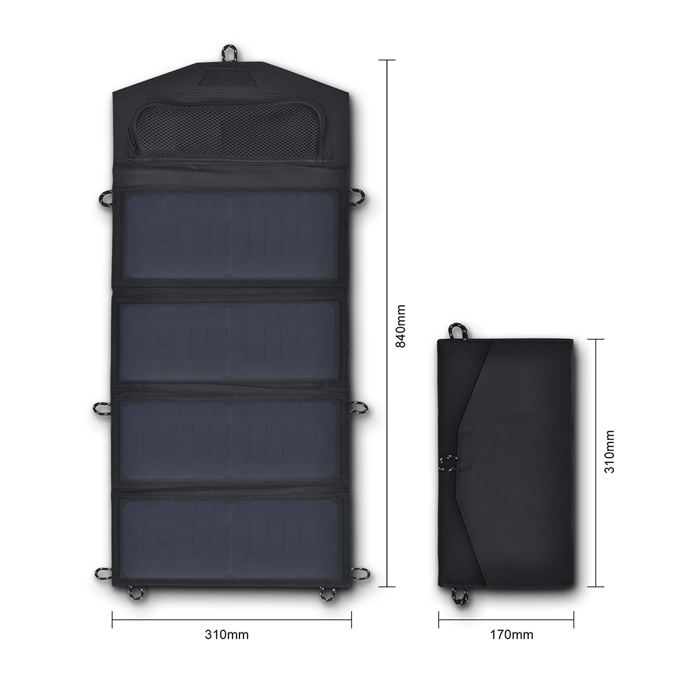 Outdoor Camping Portable Folding Sunpower 28w Foldable Solar Panel Usb Phone Charger