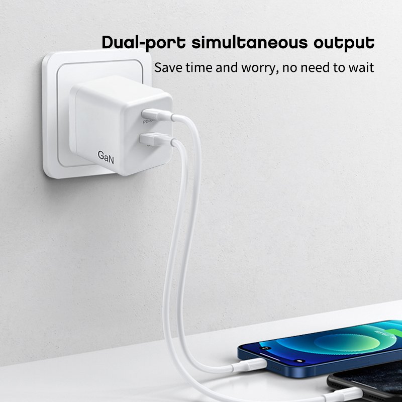 Gan 30w Fast Charger Original Gan Mobile Charger for Samsung S8 S9plus S9splus Abs