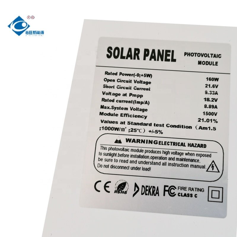 Camping Sun Power Solar Panel KIit 18V HALF-CELL MONO Solar Panel Charger 160W Aluminium Frame Solar Panels