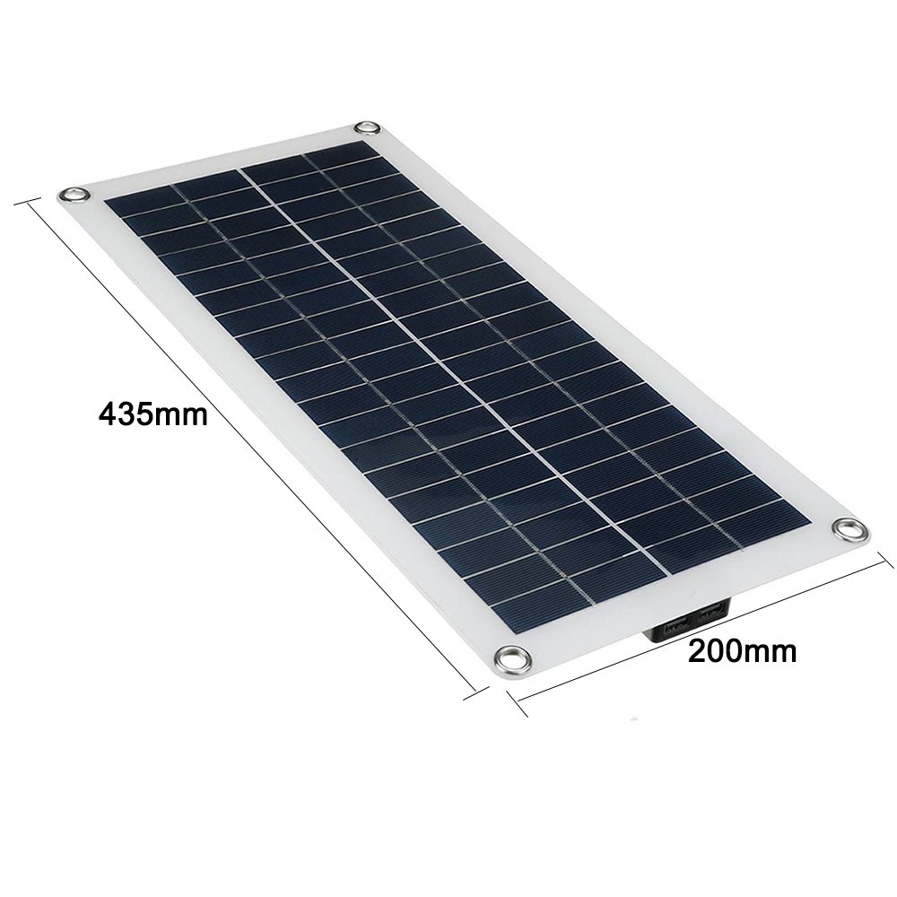Portable Solar Panel Kit 12V USB Charging Interface Solar Board Charger Waterproof Solar Cells for Mobile Phone RV Car