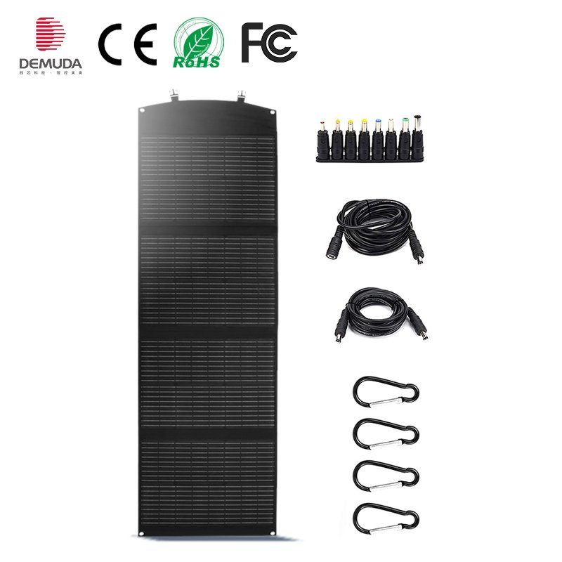 100w 120W 20V Mono Cell Flexible Solar Panel Blanket Portable Foldable Solar Charger For Outdoor Camping RV Travelling