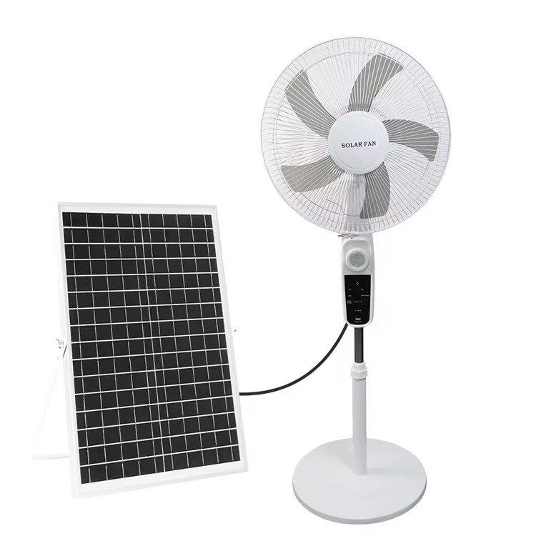 12 Volt 16 inch 18 inch emergency rechargeable stand ac dc with remote control solar fan