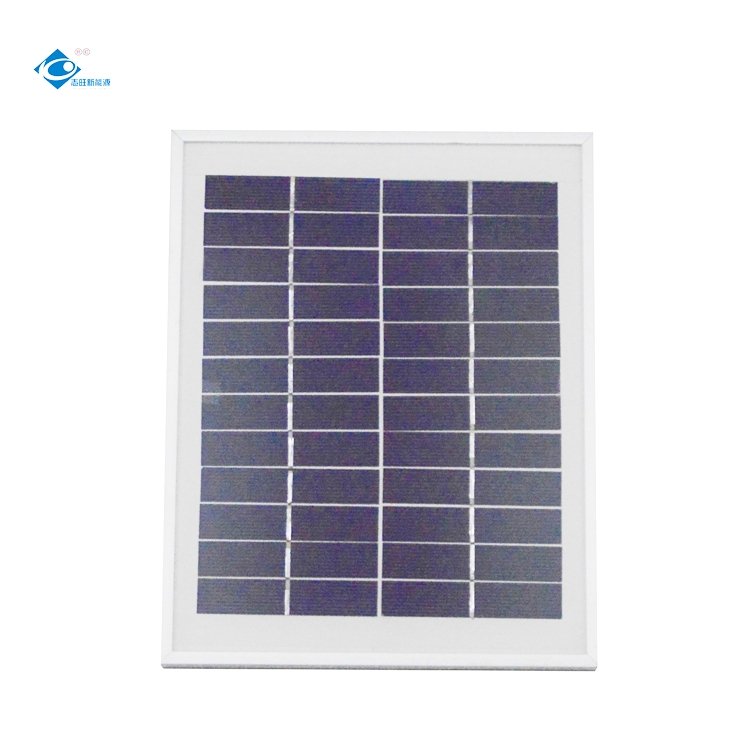 ZW-5W-12V Outdoor Camping Portable Solar Panel 5W Mini Solar Panels Power Charger 12V Aluminium Frame Solar Panels