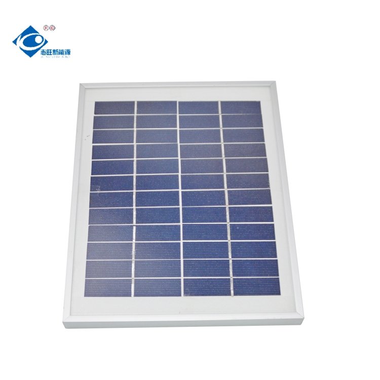 ZW-5W-12V Outdoor Camping Portable Solar Panel 5W Mini Solar Panels Power Charger 12V Aluminium Frame Solar Panels