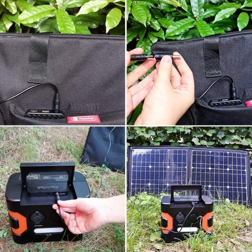 Portable 18V Foldable Solar Panel with USB Connector 100W 60W 80W Portable Solar Panel Monocrystalline Silicon Outdoor power