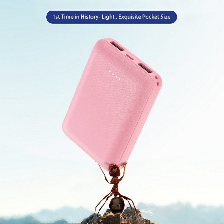 2025 Giveaway Hot Sale Gift Powerbank Type C input port OEM logo for Gift for Travel for Gift Phone Mini Portable Powerbank
