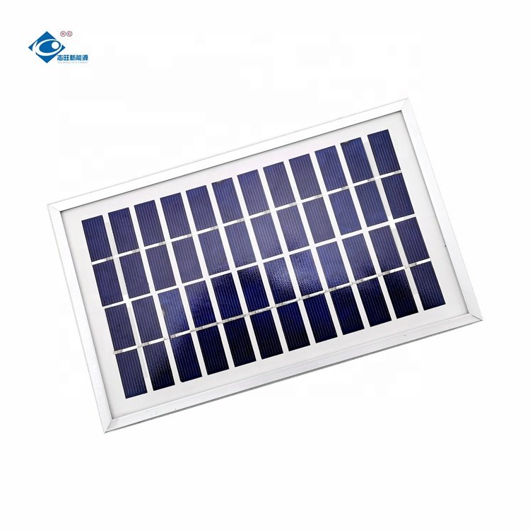 ZW-3W-12V Aluminum Framed Solar Panels 12V Mini Portable Solar Panel Charger 3W Poly Glass Laminated Solar Panel