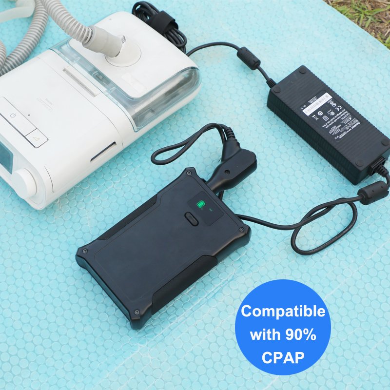 Portable DC 12V 24V battery pack powerbank 40000mah cpap machine USB-C 60W travel battery charger 133WH