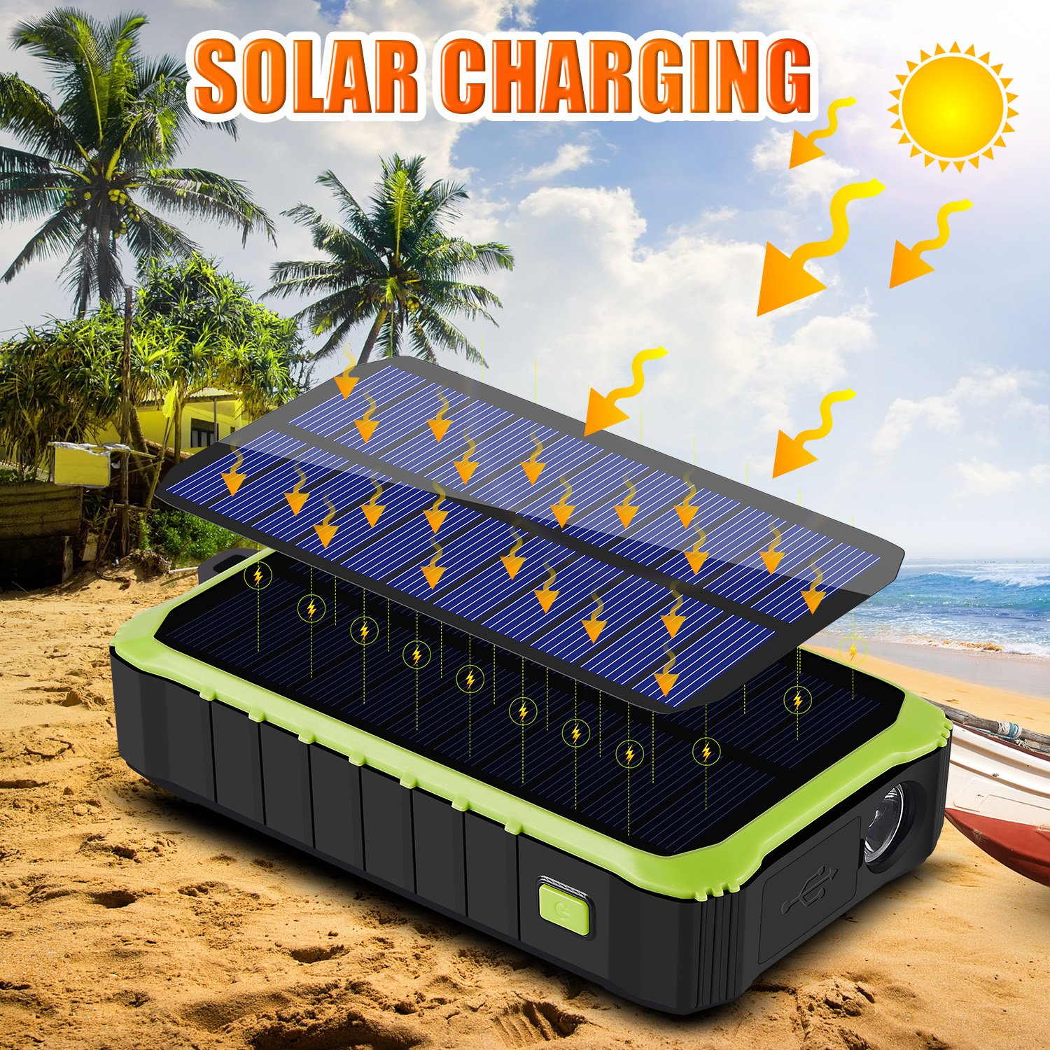 New arrival solar powered portable power bank 10000mAh hand crank mobile charger emergency crank generator