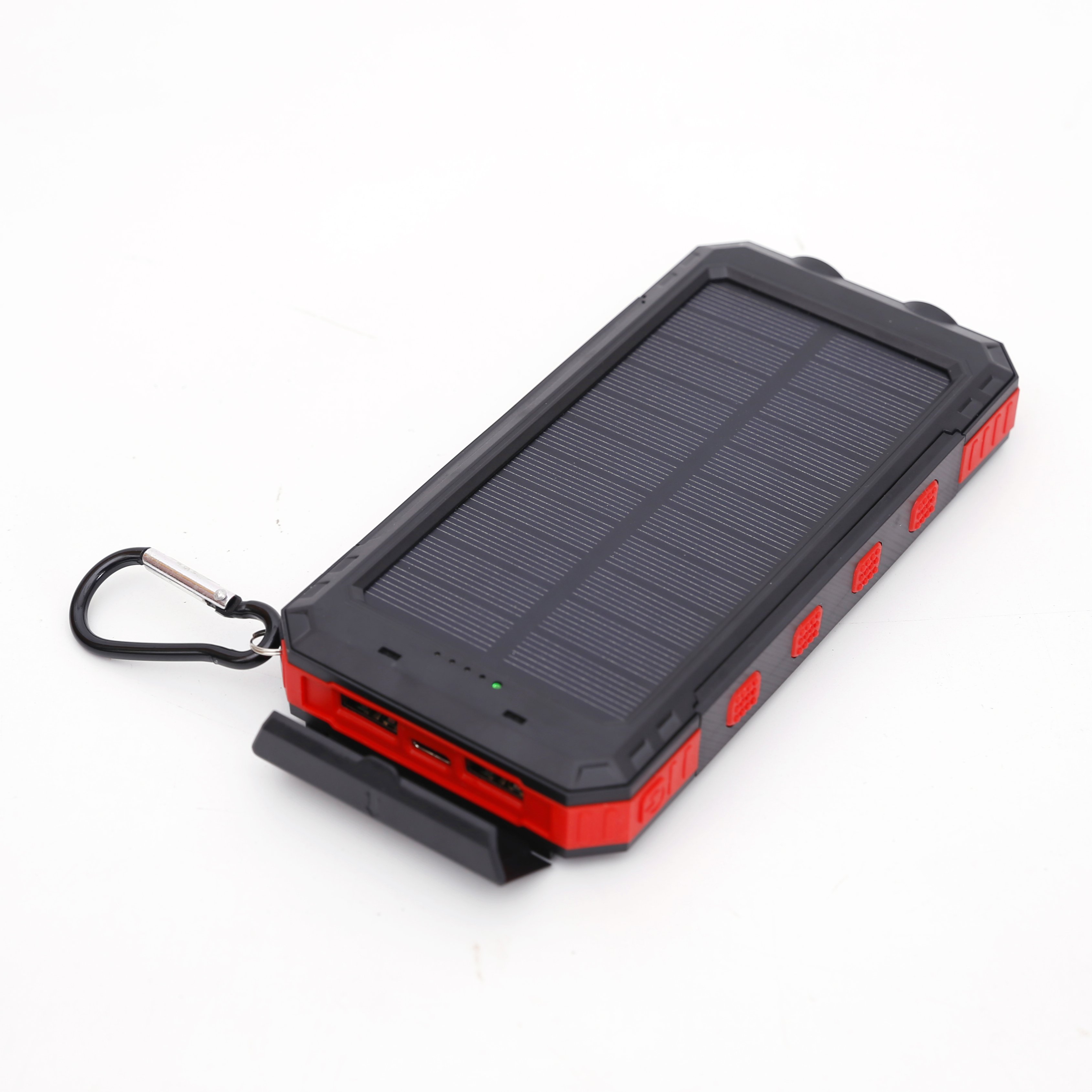 Best Selling Outdoor 10000mah portable solar charger Waterproof Solar power bank Panel Charger Powerbank With Led Light