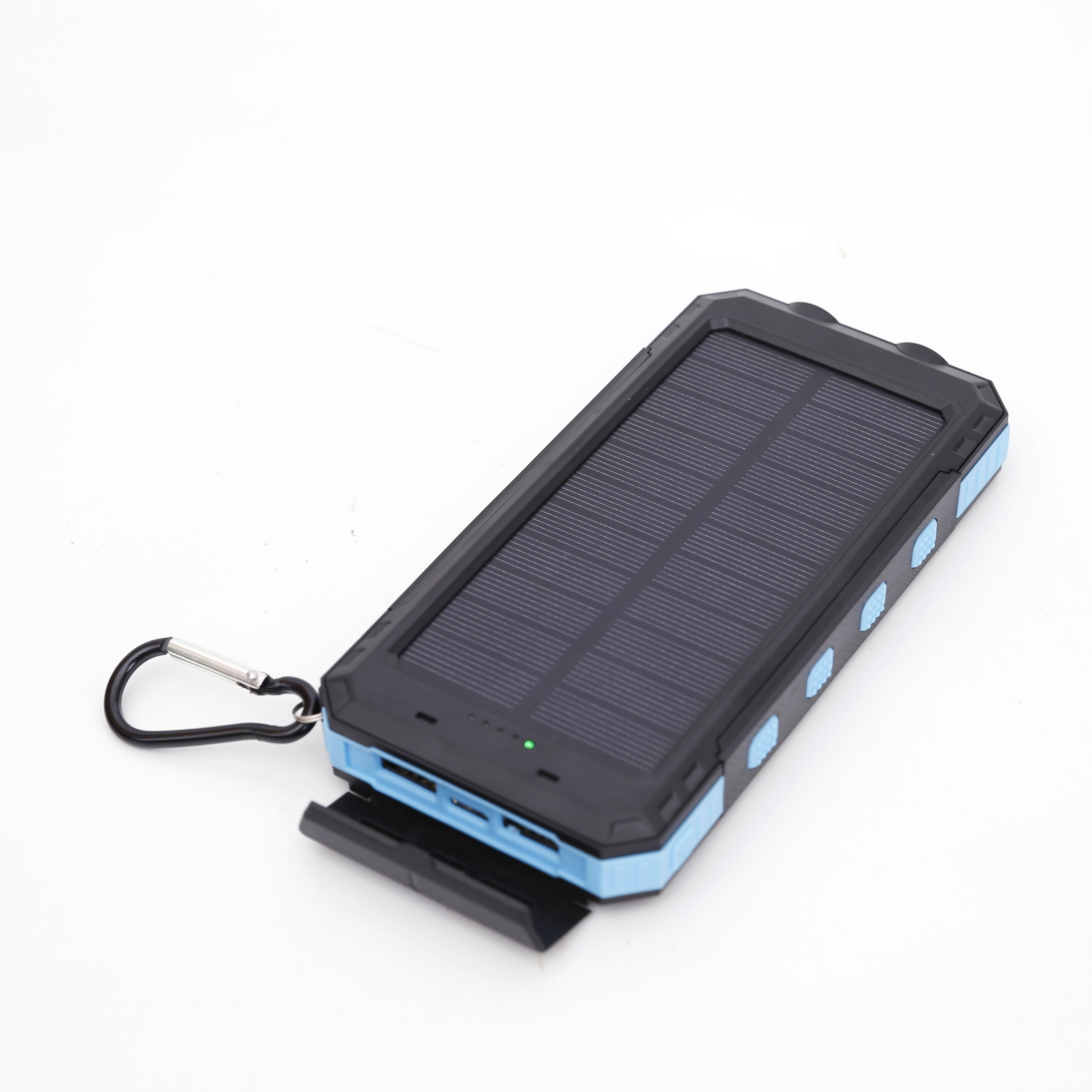 Best Selling Outdoor 10000mah portable solar charger Waterproof Solar power bank Panel Charger Powerbank With Led Light