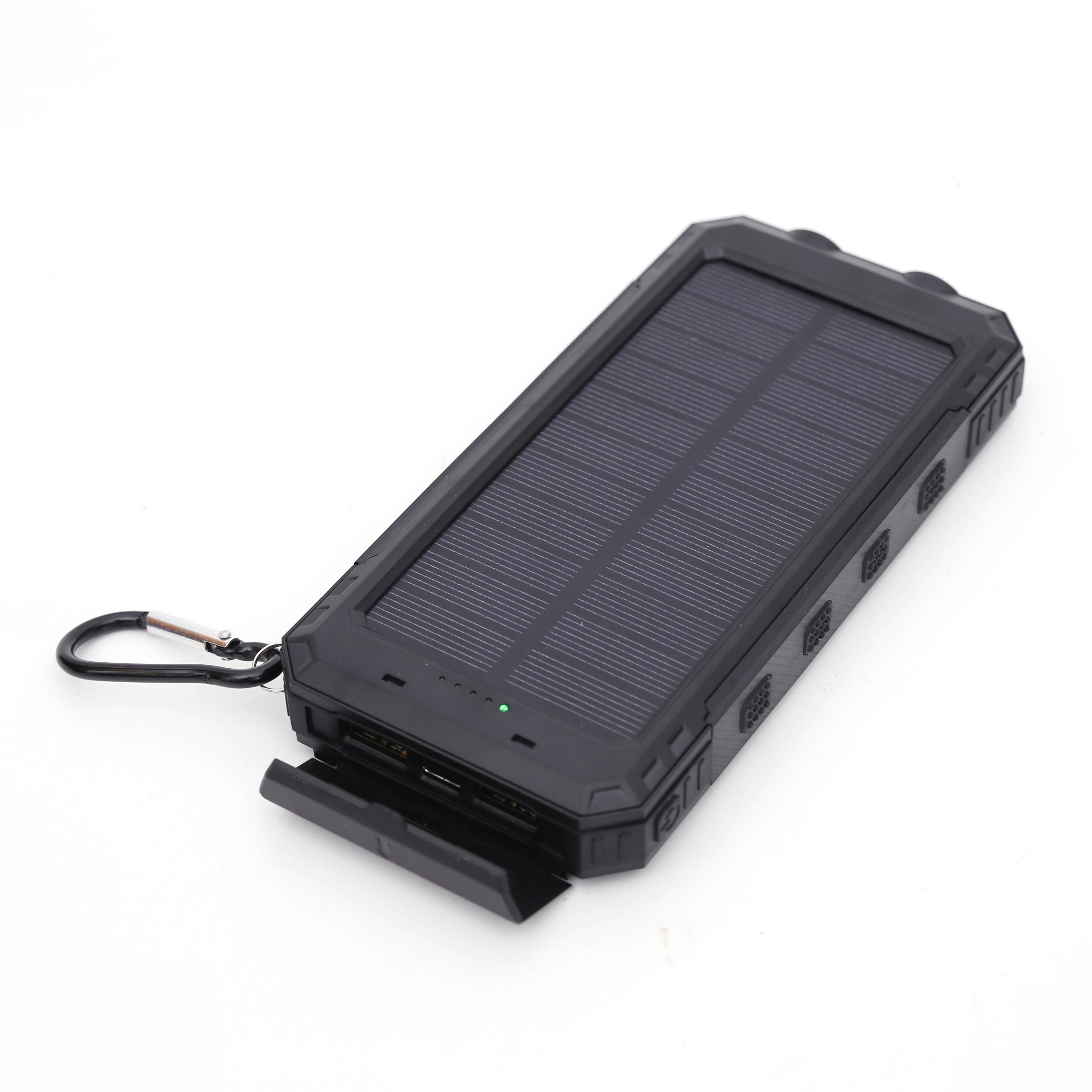 Best Selling Outdoor 10000mah portable solar charger Waterproof Solar power bank Panel Charger Powerbank With Led Light