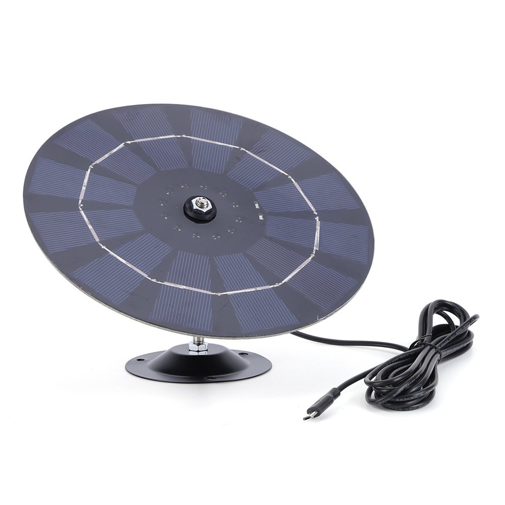 2.5W 5W Mini Solar Panel 5V Round Shape Solar Panel Charger for Mobile Phones Dollbell Camera Energy Micro USB Solar Charger